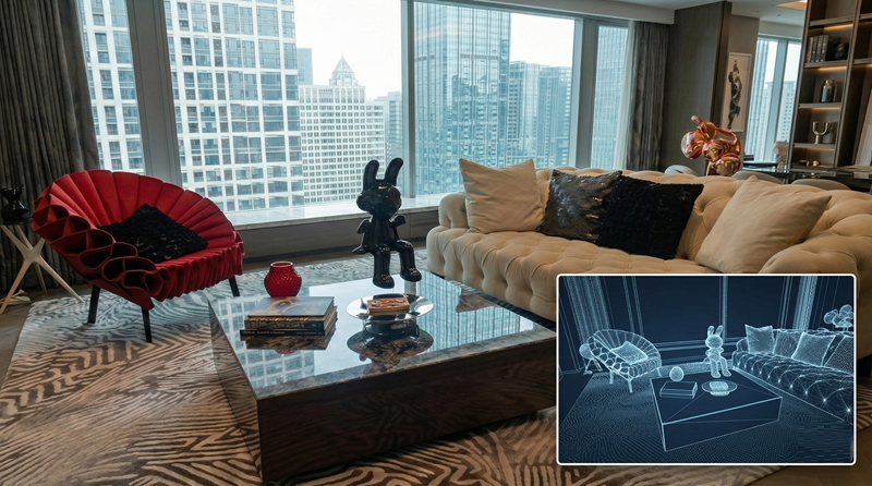 样板房神经三维重建与沉浸式展示